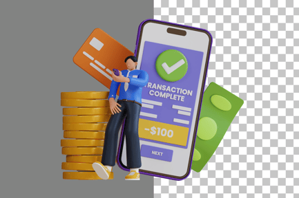 Preview: Online Payment 3D Illustration