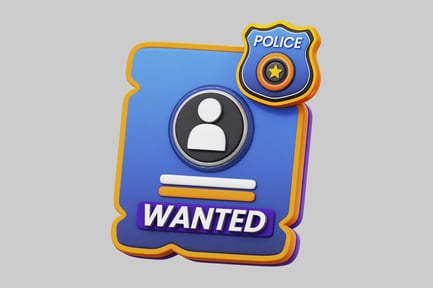Preview: Police wanted poster illustration