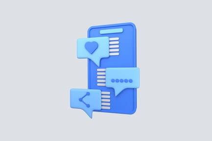 Preview: Social Media Soft 3D Illustration