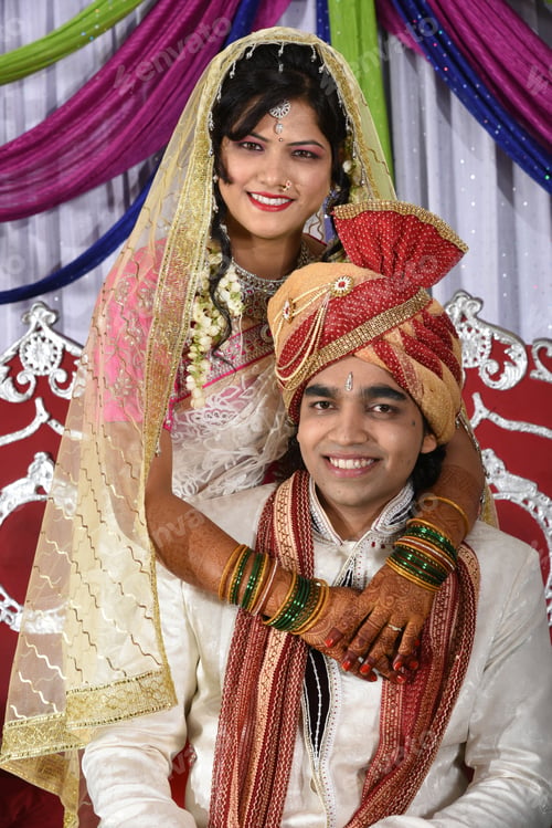 Preview: Indian Bride and Groom, Traditional marriage ceremony.