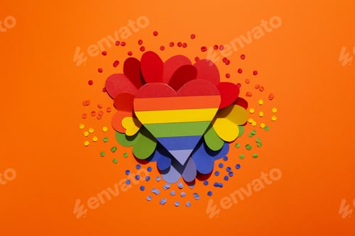Preview: Composition for Pride and LGBTQ community, top view