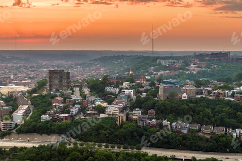 Preview: Cincinnati, Ohio residential neighborhood townscape.
