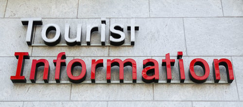 Preview: tourist information sign on an exterior wall