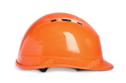 Preview: Clean Orange Construction Helmet for Workplace Safety