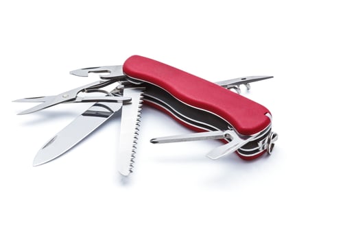 Preview: Swiss army knife isolated