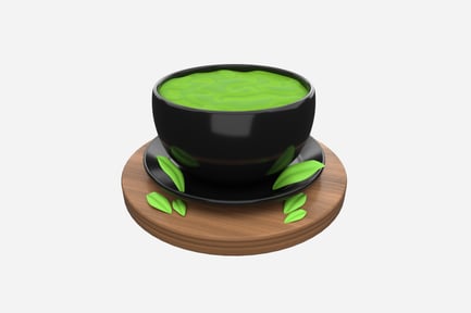 Preview: Matcha Cup 3D Illustration