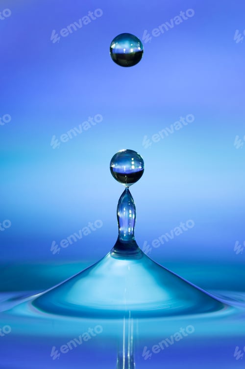 Preview: Blue Bouncing Drops