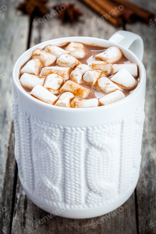 Preview: hot cocoa with marshmallows