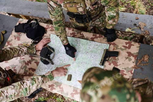 Preview: A highly trained military unit strategizes and organizes a tactical mission while studying a