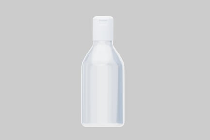 Preview: Clear bottle with white cap