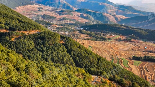 Preview: View of Damakan in Dongchuan District, Kunming City, Yunnan, China