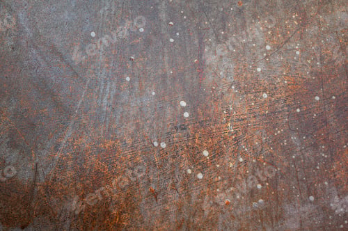 Preview: Texture of rusty metal, paint drops.