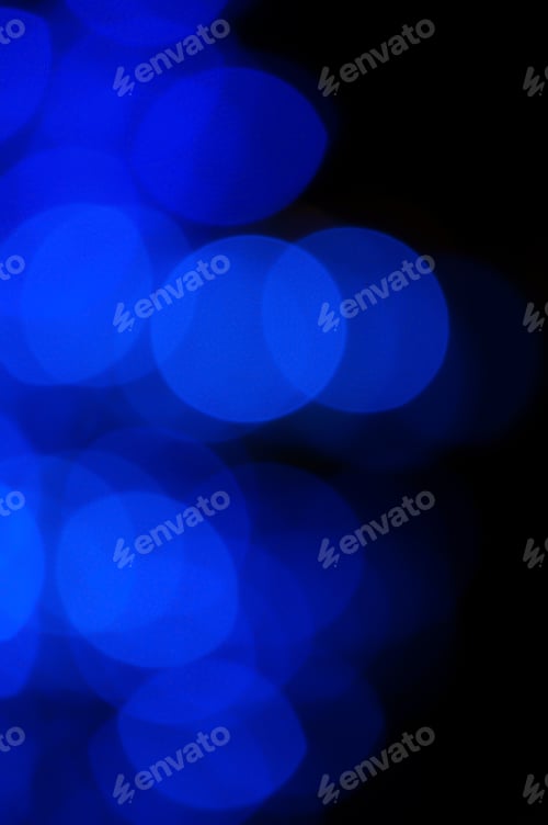Preview: Blue Bokeh Blur Background