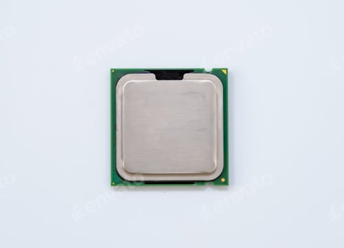 Preview: IC CPU computer isolate on white background, Main IC, Chip IC.