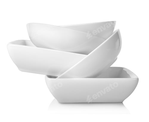 Preview: Empty bowls isolated