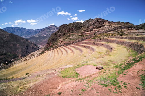 Preview: Pisac Inca Ruins, Sacred Valley of the Incas (Urubamba Valley), near Cusco, Peru, South America