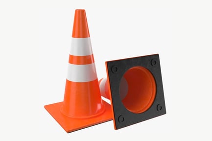 Preview: Orange Traffic Cone Set
