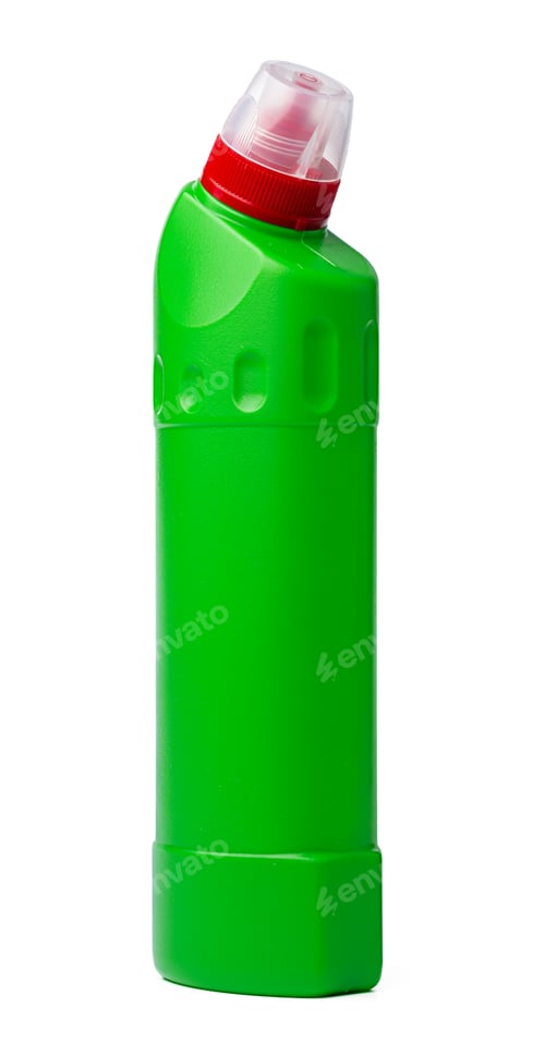 Preview: Bottle with toilet detergent household chemicals isolated on white