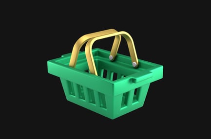 Preview: Green Shopping Basket