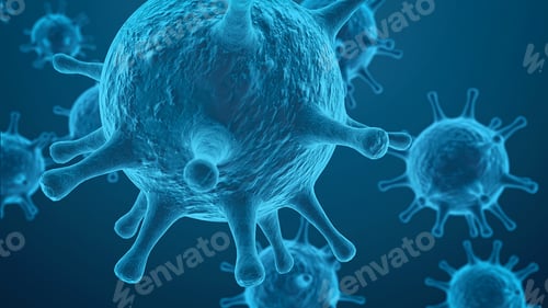 Preview: Abstract Rendering of Viral or Bacterial Organisms