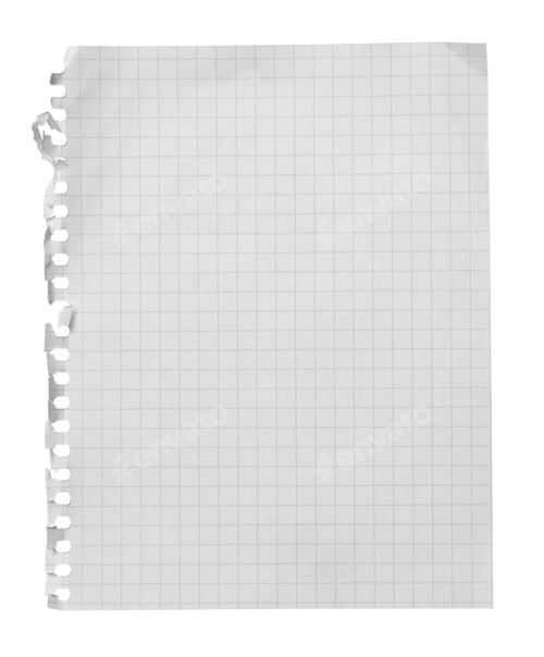 Preview: white paper ripped message torn