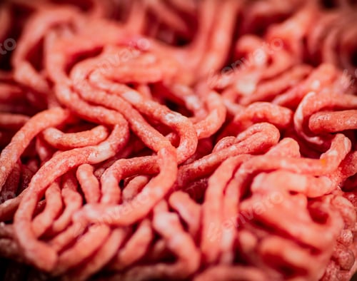 Preview: Raw minced fresh meat. Macro background.