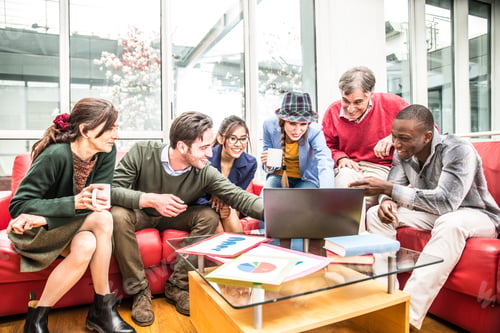 Preview: Creative team working in the office