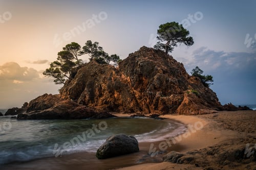Preview: Amazing sunrise in the Cala Cap Roig in the Costa Brava