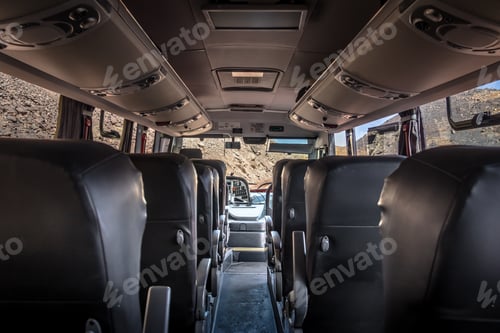 Preview: Interior of a bus at Cajon del Maipo - Chile
