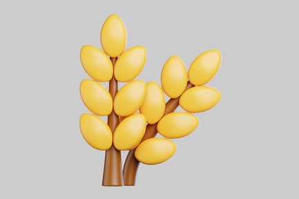 Preview: Cartoon yellow leaves tree