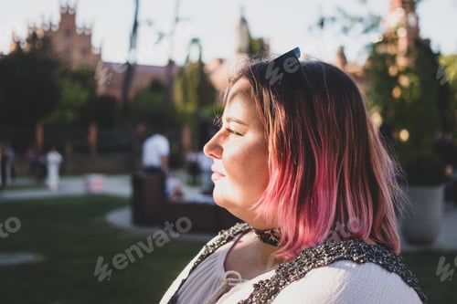 Preview: Candid portrait woman in the park