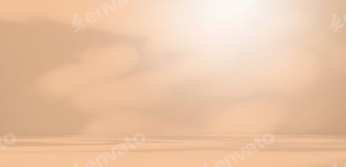 Preview: Background Studio Room Autumn with Wall Shadow Leaves Plant