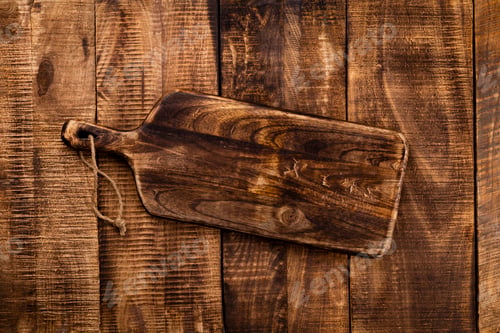 Preview: Empty cutting board Cutting Board on a old rustik table