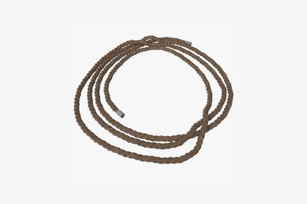 Preview: Coiled braided rope with metal clasps