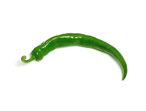 Preview: green pepper isolated on white