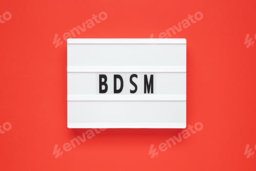 Preview: BDSM - Bondage, Dominance, Sadism, Masochism acronym, concept background