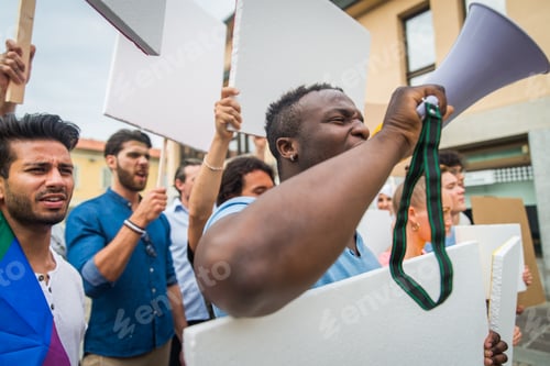 Preview: Activists demonstrating against social issues