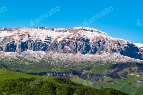 Preview: View of Shahdag mount covered with snow
