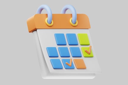 Preview: A calendar with checkmarks.