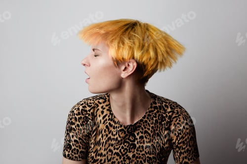 Preview: Fashion Portrait of young Fabulous stylish girl
