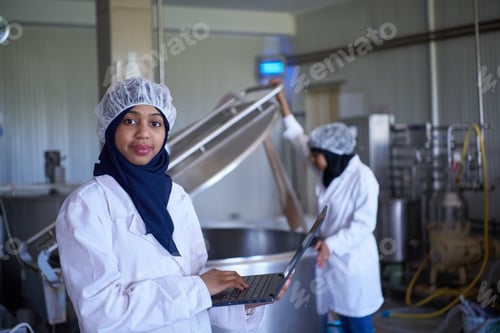 Preview: business woman team in local cheese production company
