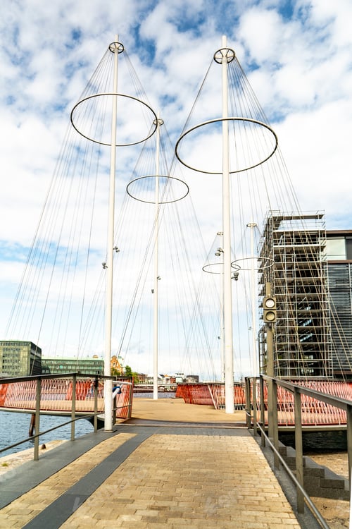 Preview: Copenhagen's unique circle bridge spanning christianshavn canal.