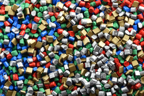 Preview: Background texture of multicolored plastic