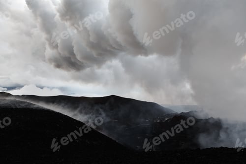 Preview: Mountain Landscape of Kamchatka: Volcanic Eruption Area