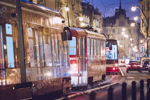 Preview: Tram in traffic jam