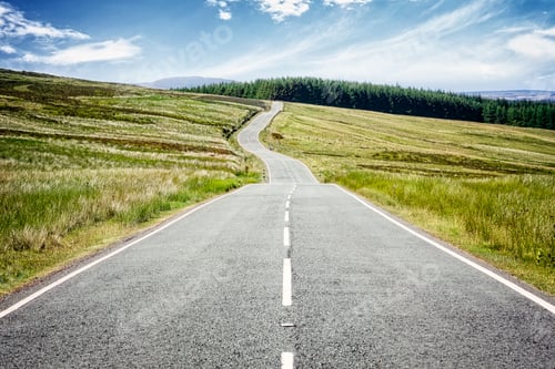 Preview: Road ahead disappearing into the distance