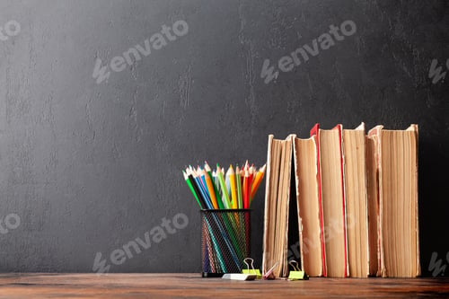 Preview: Old books and pencils