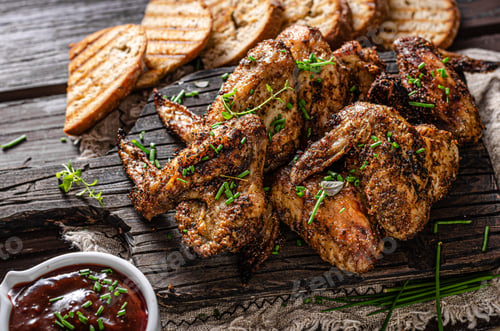 Preview: Grilled barbecue chicken wings