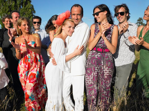 Preview: Married couple with a group of people