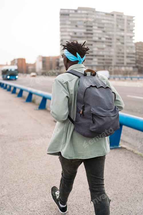 Preview: Afro Boy Walking in the City